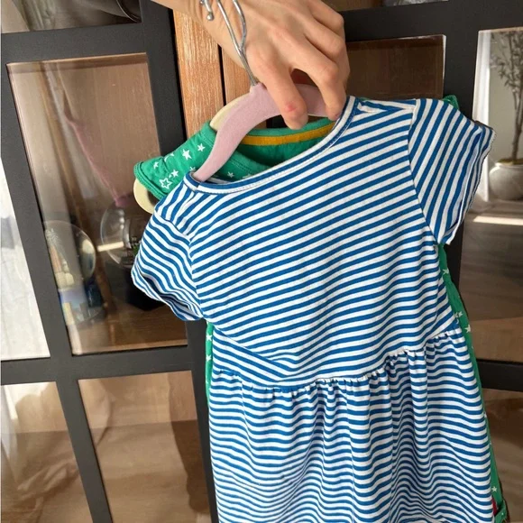 Baby Boden bundle dress toddler girl rainbow unicorn applique embroidered - Picture 3 of 5